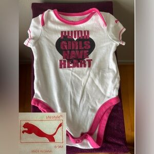 Baby Girl Puma Onesie